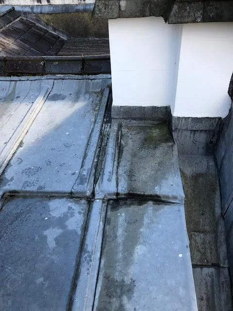 An old lead flat roof and it being replaced — photo 4